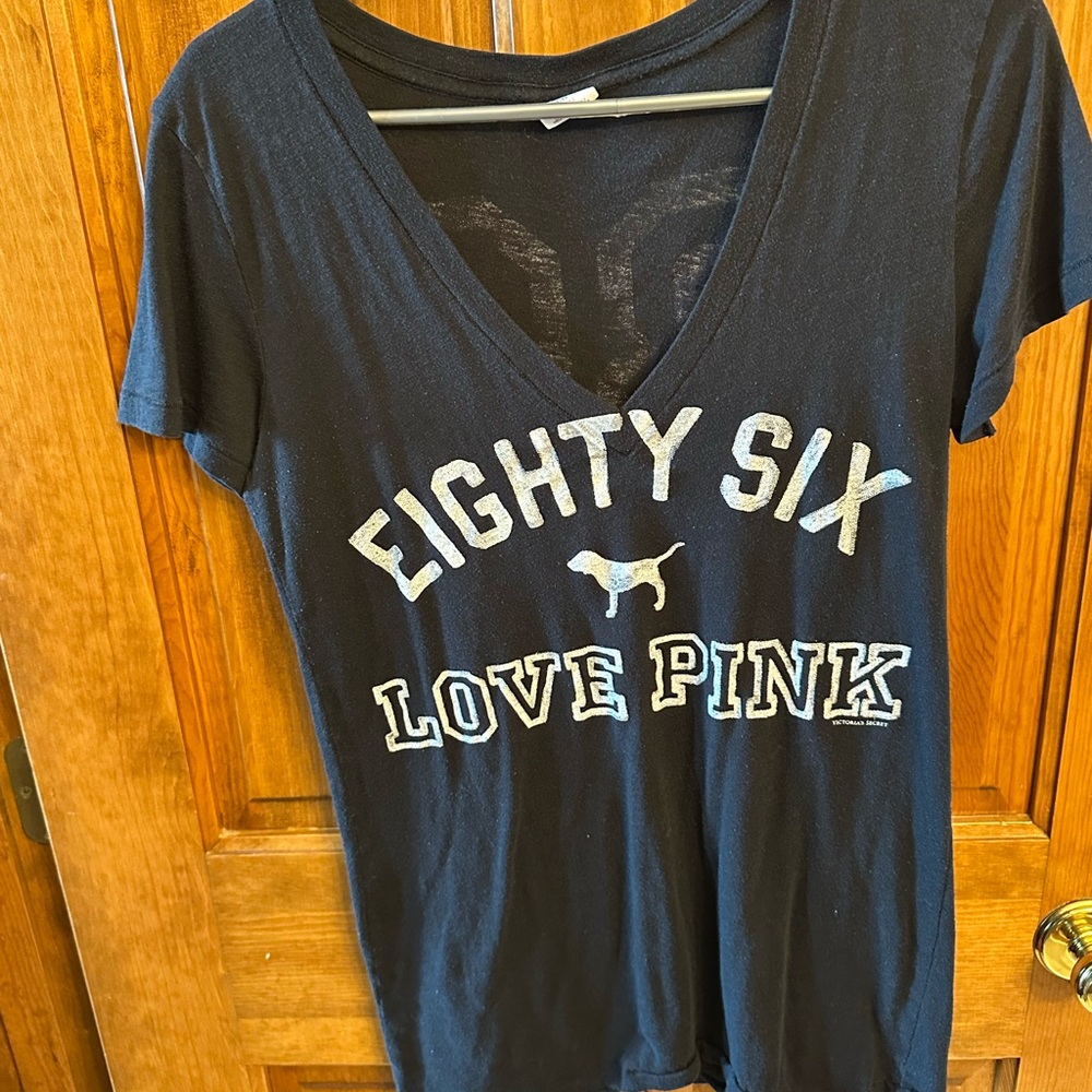 PINK Victoria's Secret Black Tee